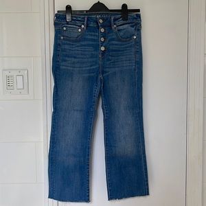 American eagle crop flare jeans